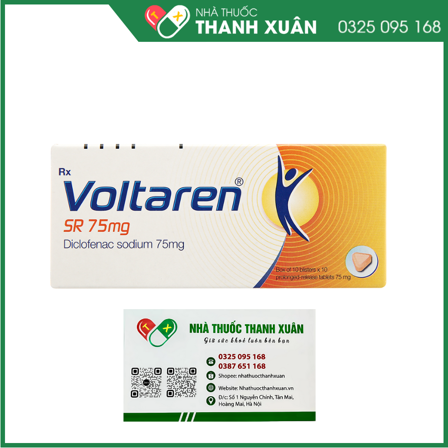 Voltaren SR 75mg điều trị viêm và thoái hoá của bệnh thấp khớp